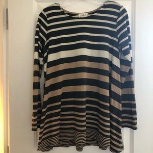 Anthropologie Striped Tunic